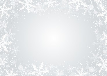 vector christmas background concept design of white snowflake and snow with copy space