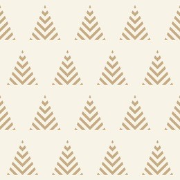 seamless pattern with geometric christmas trees. winter holidays collection. merry christmas and happy new year. abstract textured background design. modern elegant wallpaper. vector illustration.