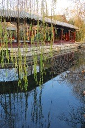 spouting spring, a famous spring in jinan city, shandong province