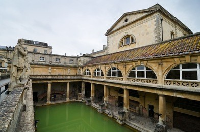 roman baths ancient spa, bath, england