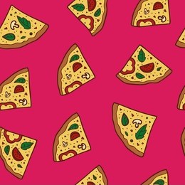 pizza on the board, vector illustration. you can add your logo. 
