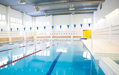 interior of public swimming pool