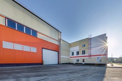 modern waste recycling processing plant. separate garbage collection. recycling and storage of waste for further disposal. 