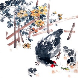 chinese ink and wash painting.