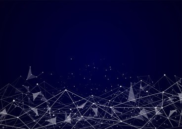 abstract polygonal space background with connecting dots and lines