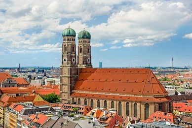 frauenkirche, frauendom, marienkirche, liebfrauendom, cathedral of our blessed lady, marienplatz, munich, bavaria, germany, europe