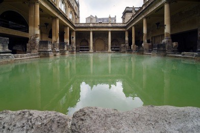 roman baths ancient spa, bath, england