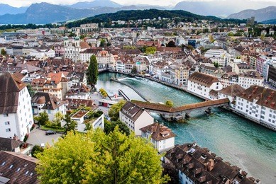 lake lucerne from above