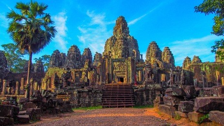 bayon temple in siem reap cambodia