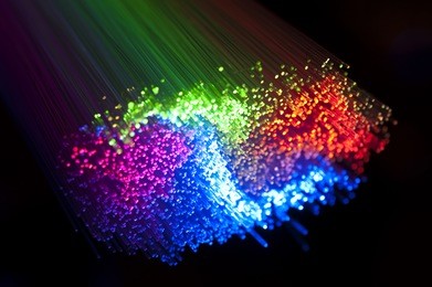 fiber optical picture with details and light effects