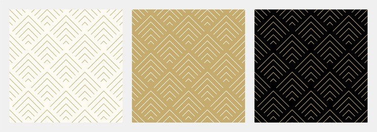pattern seamless chevron abstract wave background stripe gold luxury color and line. geometric line vector.