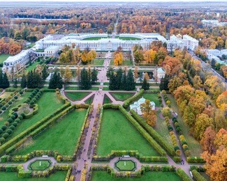 aerial view of the autumn catherine park