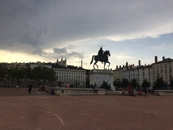 the wonderful place bellecour in lyon