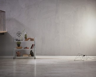 grey stone wall luxury living room and interior design