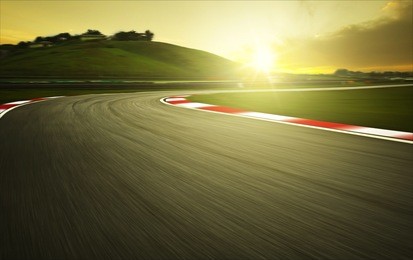 circuit motion blur road