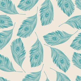 seamless pattern with feather