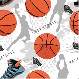 seamless sports texture. pattern sporting goods