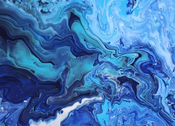dark blue marble color mix, fluid art painting
