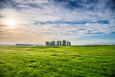 stonehenge in winter  england