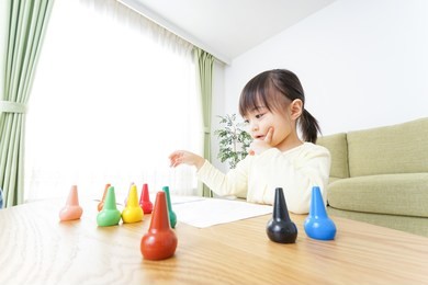 a child painting pictures