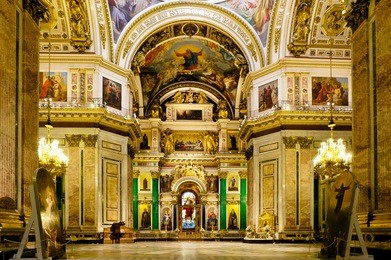 interior of st. isaac's cathedral
