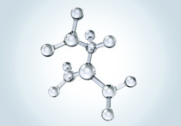 molecule or atom, abstract atom or molecule structure for science or medical background, 3d illustration.