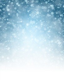 blue shining winter background with snowflakes pattern. vector illustration.