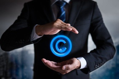 copyright, patents and intellectual property protection law and rights.