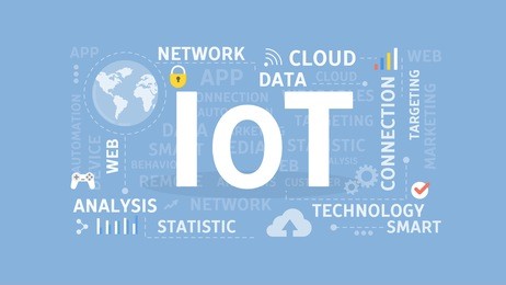 internet of things concept illustration. idea of cloud, technology and home.