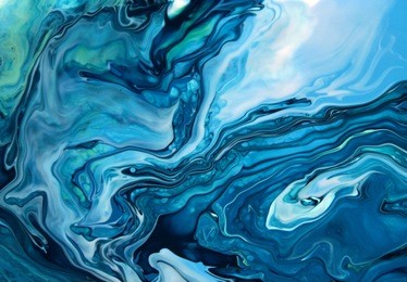 green blue marble texture design, fashion art painting, abstract color mix painting/