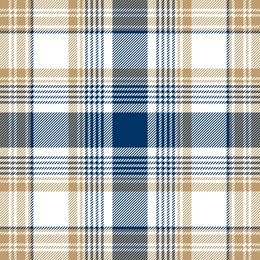 blue beige white checkered plaid seamless pattern. 
