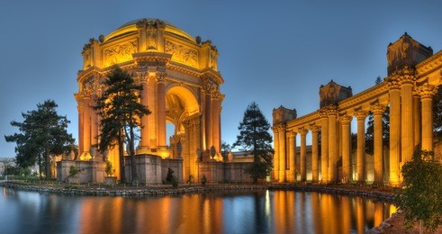 the palace of fine arts in san francisco, california