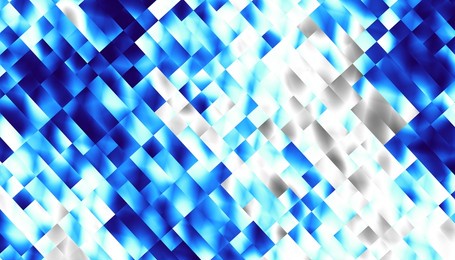 blue abstract geometric fractal pattern. horizontal orientation.