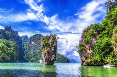 james bond island 
phuket thailand