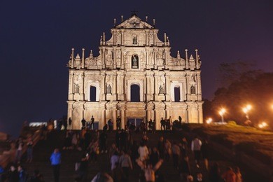 ruins of st. paul's church, macau, china, 17th-century complex, macau's best known landmark