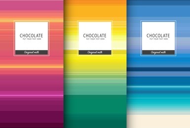 chocolate bar packaging set. trendy luxury product branding template with label pattern for packaging. vector design.