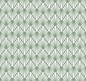 vector floral art nouveau seamless pattern. geometric decorative leaves texture. retro stylish background. 
