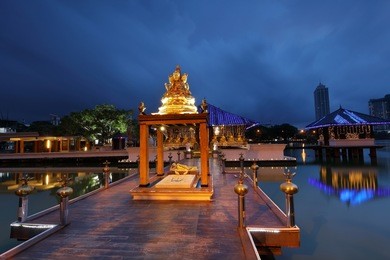 the seema malaka temple of colombo in sri lanka
