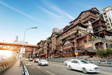 chongqing, china's classical architecture: hongyadong.