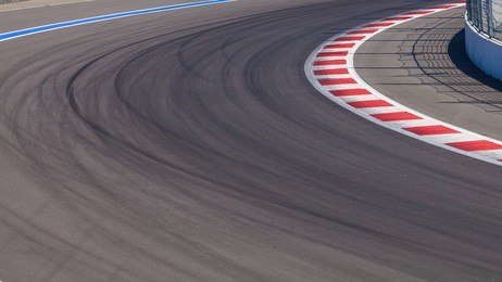 motor racing track. race track curve road