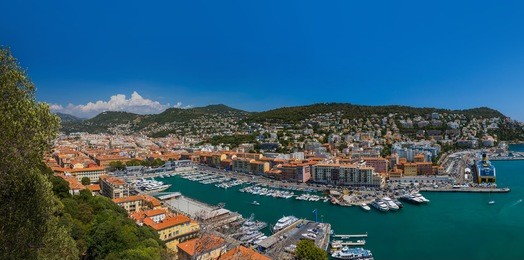 nice in provence france - travel and architecture background