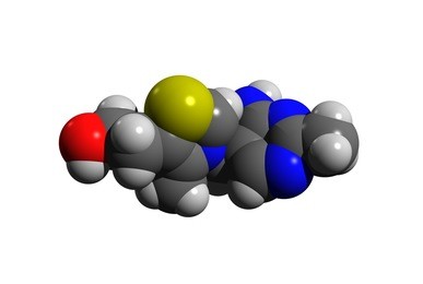 molecular structure of vitamin b1 (thiamine, thia