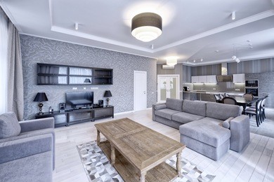 living room interior in modern house.