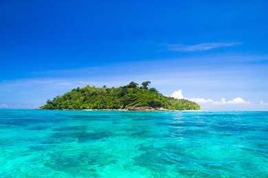 blue paradise desert island 