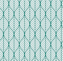 vector illustration of geometric leaves seamless pattern. floral organic background. 