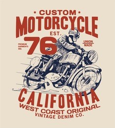 vintage style tee print design as vector