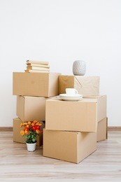 cardboard boxes - moving to a new house