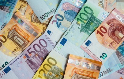 euro money. euro cash background. euro money banknotes