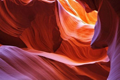 scenic color slot canyon antelope. navajo reservation, usa