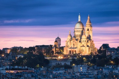 the basilica of the sacred heart (sacre cœur basilica). montmartre, paris, france